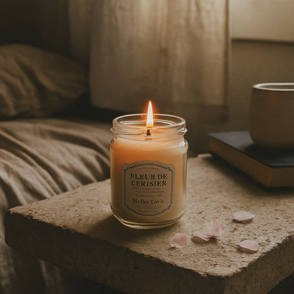 Cherry blossom scented candle
