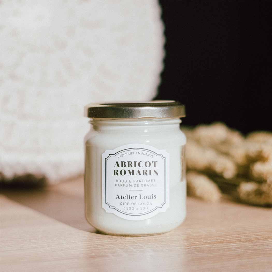 Bougie Parfumée Abricot & Romarin-Atelier Louis