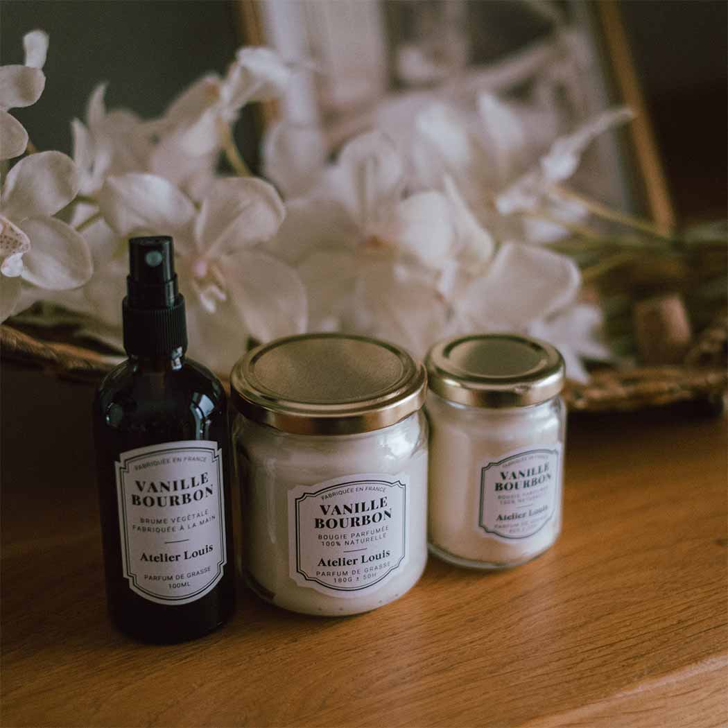 Bougie Parfumée Vanille Bourbon-Atelier Louis