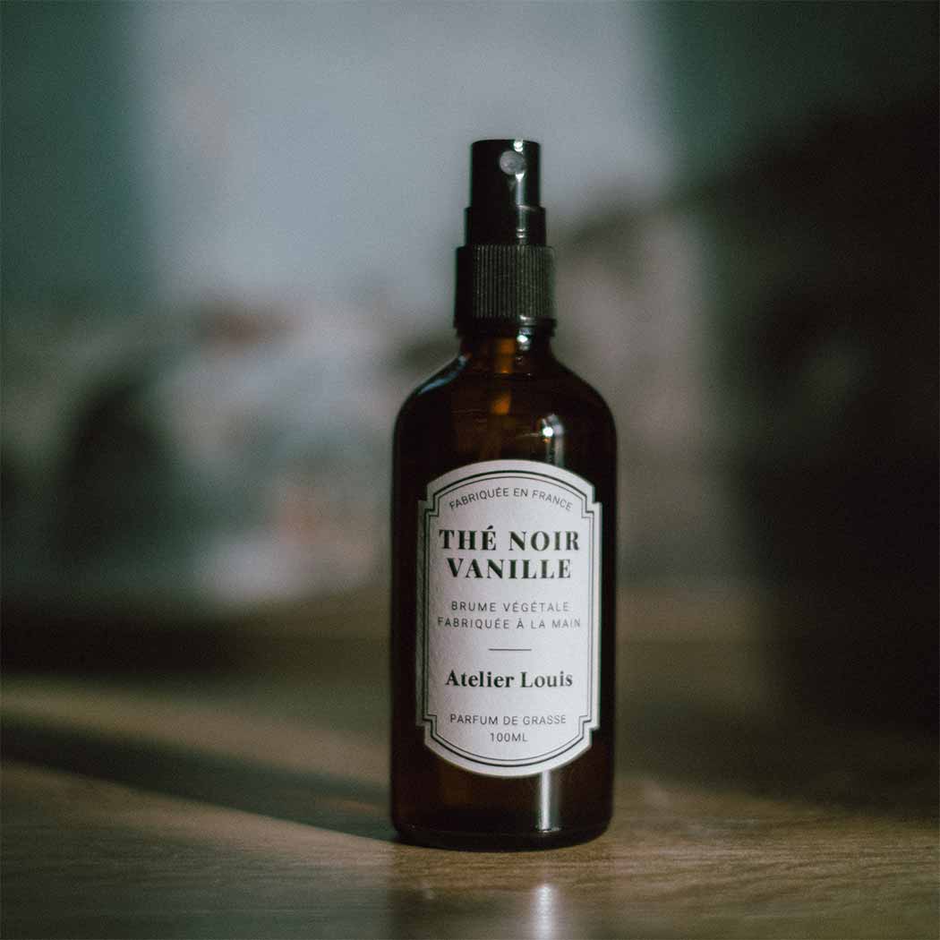 Parfum d'ambiance - Brume végétale Thé Noir & Vanille - Atelier Louis
