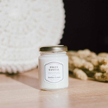 Fig &amp; Sandalwood Scented Candle